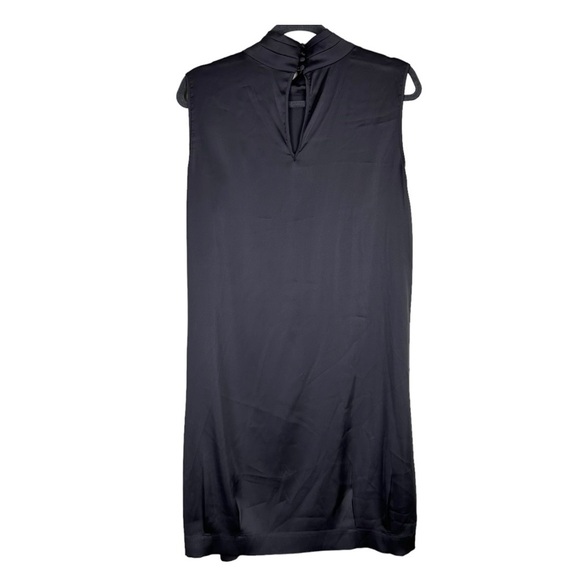 NEW YORK COMPANY COLLECTION Women's XL Gray Dress Silky High Neck - Picture 4 of 14